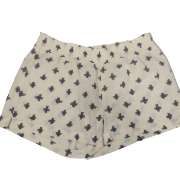 Madewell Pants - Madewell Beach Shorts Cream Black M NWT F0678